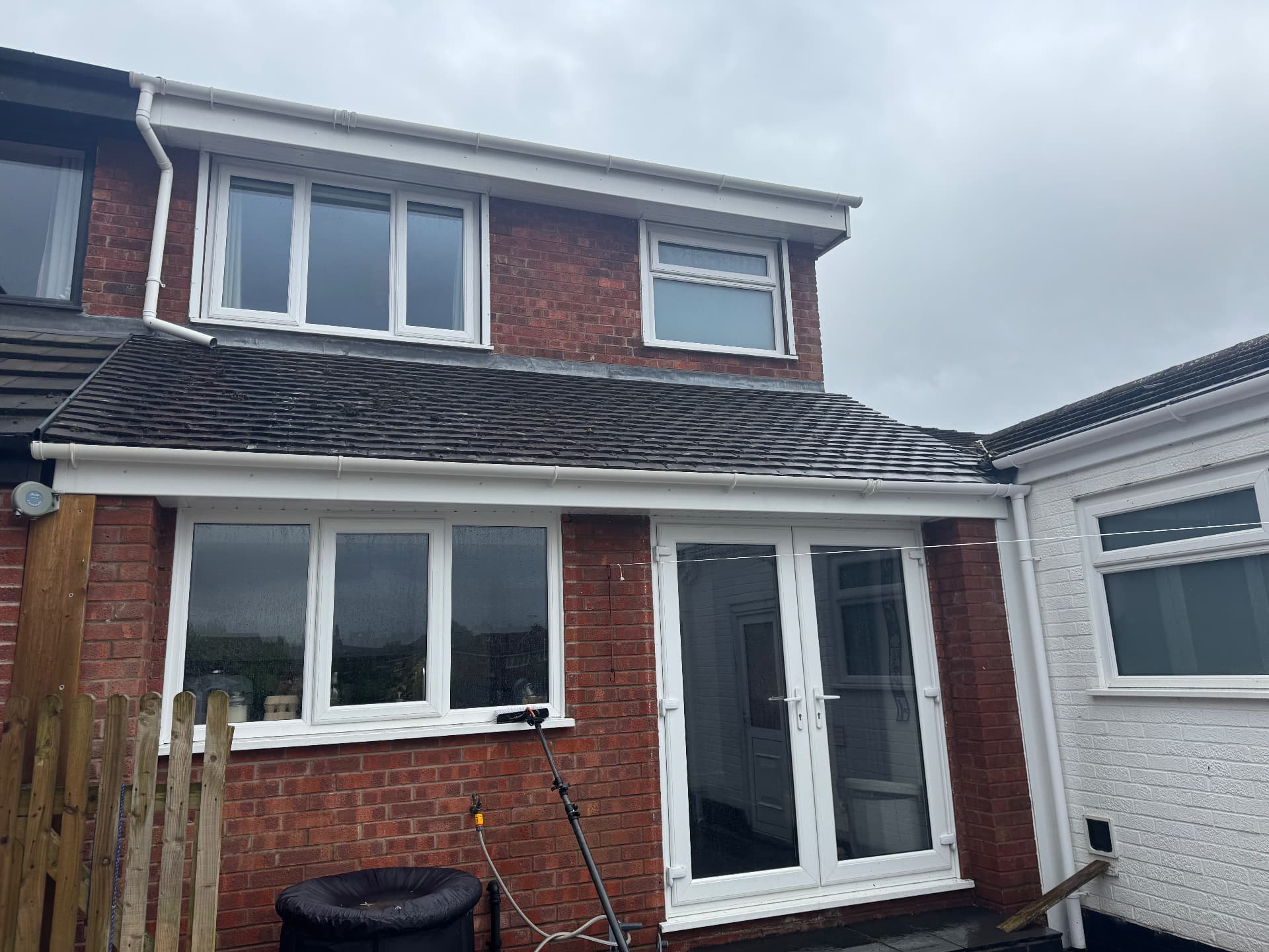 Gutters, fascias & soffits — rear elevation — after cleaning